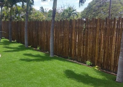 faux bamboo privacy fence